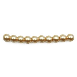 Perla 6mm de vidrio para collar pulsera y aretes
