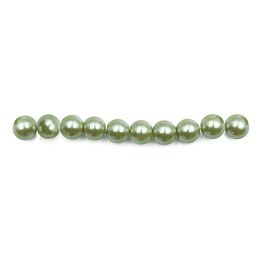 Perla 6mm de vidrio para collar pulsera y aretes