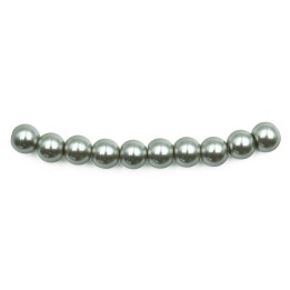 Perla 6mm de vidrio para collar pulsera y aretes