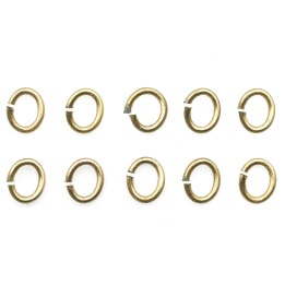Argolla  7X5mm De Laton para Collar Y Pulsera