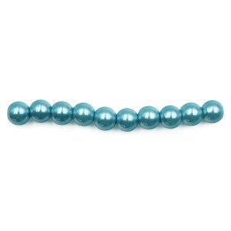 Perla 6mm de vidrio para collar pulsera y aretes