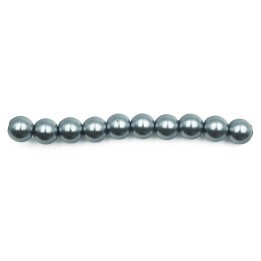 Perla 6mm de vidrio para collar pulsera y aretes