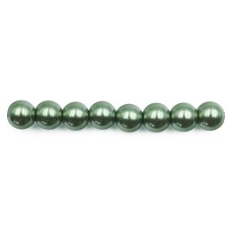 Perla 8mm de vidrio para collar pulsera y aretes