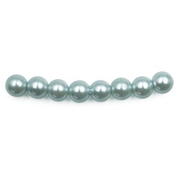 Perla 8mm de vidrio para collar pulsera y aretes