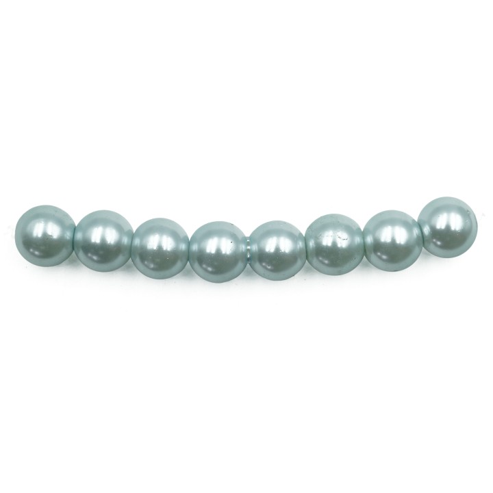 Perla 8mm de vidrio para collar pulsera y aretes