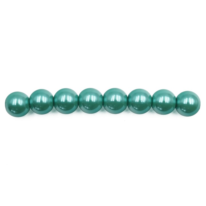 Perla 8mm de vidrio para collar pulsera y aretes