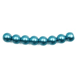 Perla 8mm de vidrio para collar pulsera y aretes