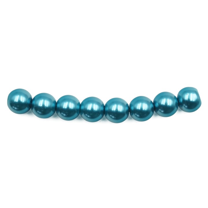 Perla 8mm de vidrio para collar pulsera y aretes