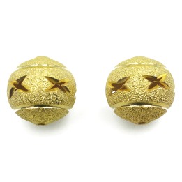 Bola perforada 16 mm de laton para collar y pulsera