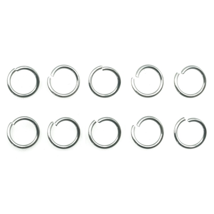 Argolla  8mm para Collar Y Pulsera Acero