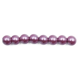 Perla 8mm de vidrio para collar pulsera y aretes