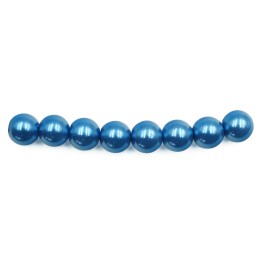 Perla 8mm de vidrio para collar pulsera y aretes