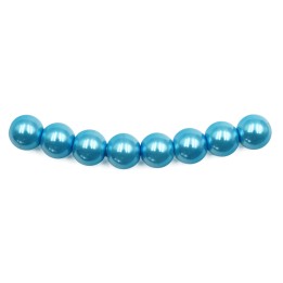 Perla 8mm de vidrio para collar pulsera y aretes