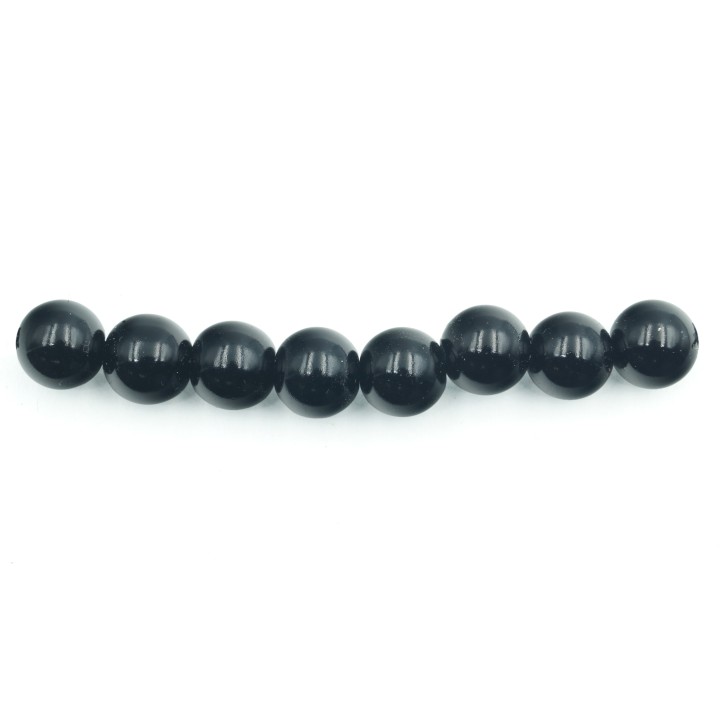 Perla 8mm de vidrio para collar pulsera y aretes