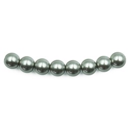 Perla 8mm de vidrio para collar pulsera y aretes