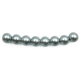 Perla 8mm de vidrio para collar pulsera y aretes