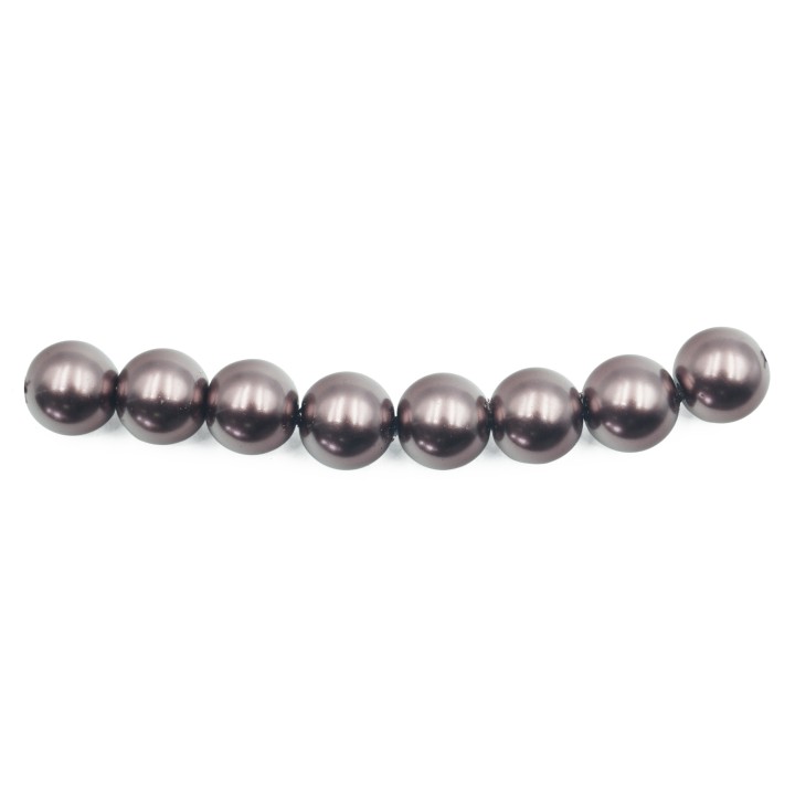 Perla 8mm de vidrio para collar pulsera y aretes