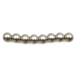 Perla 8mm de vidrio para collar pulsera y aretes