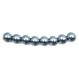 Perla 8mm de vidrio para collar pulsera y aretes