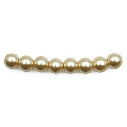 Perla 8mm de vidrio para collar pulsera y aretes