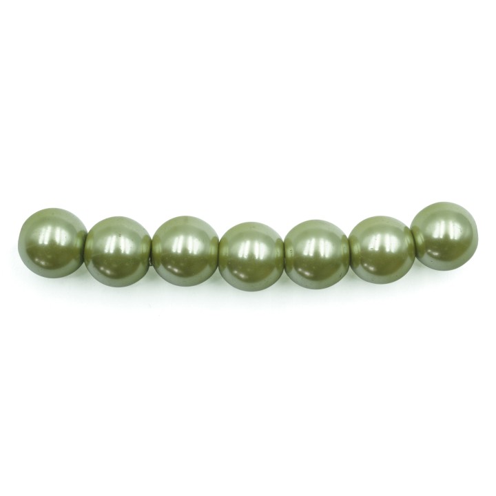 Perla 10mm de vidrio para collar pulsera y aretes