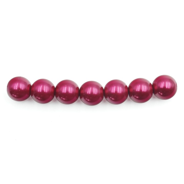 Perla 10mm de vidrio para collar pulsera y aretes