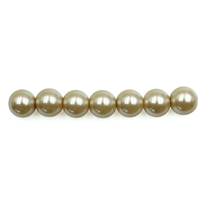 Perla 10mm de vidrio para collar pulsera y aretes