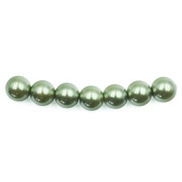 Perla 10mm de vidrio para collar pulsera y aretes