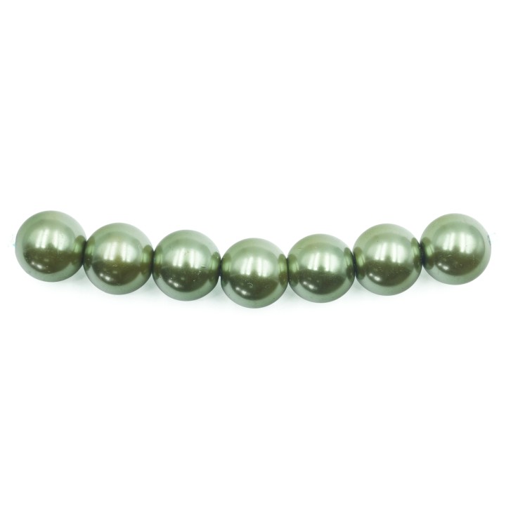 Perla 10mm de vidrio para collar pulsera y aretes