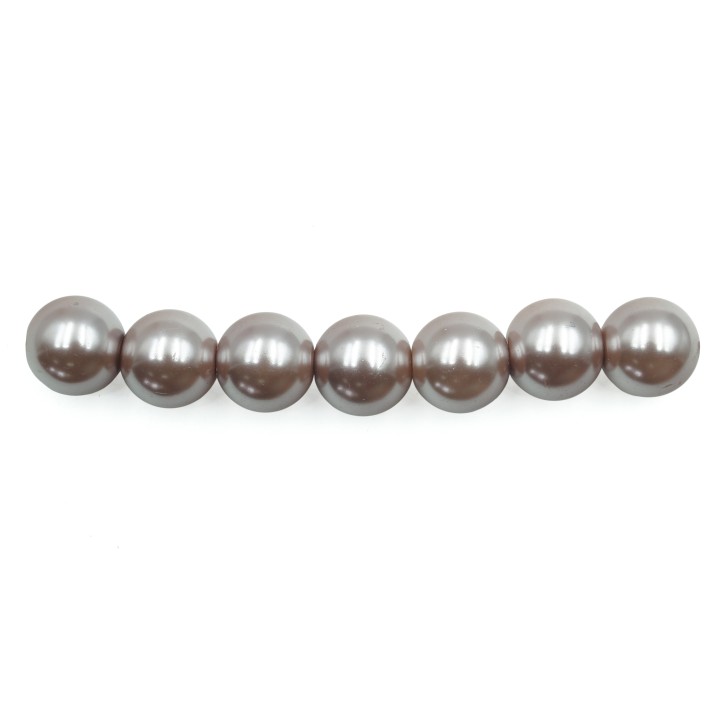 Perla 10mm de vidrio para collar pulsera y aretes