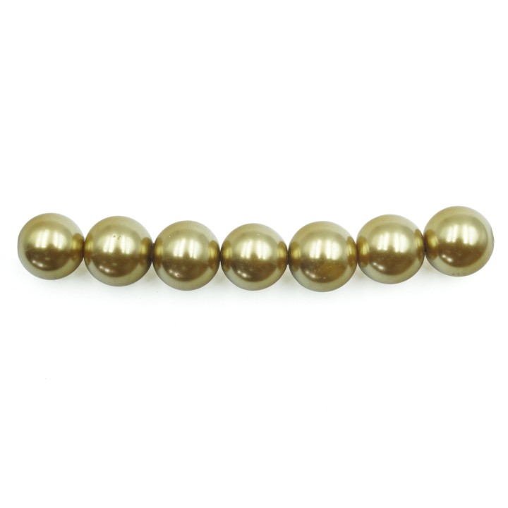 Perla 10mm de vidrio para collar pulsera y aretes