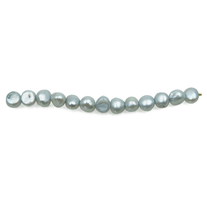 Bola deforme 6x4mm y 5x6mm perla de rio para collar pulsera y aretes