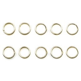Argolla  6mm De Laton para Collar Y Pulsera Doble Igp