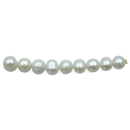 Bola deforme 7x8mm perla de rio para collar pulsera y aretes