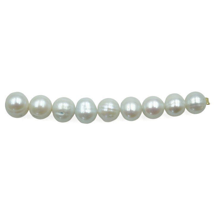 Bola deforme 7x8mm perla de rio para collar pulsera y aretes