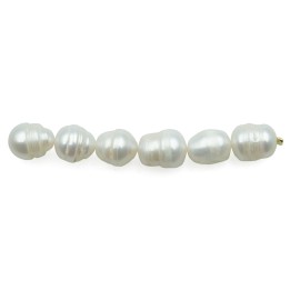 Oval con lagrima 9x8mm y 10x9mm perla de rio para collar pulsera y aretes