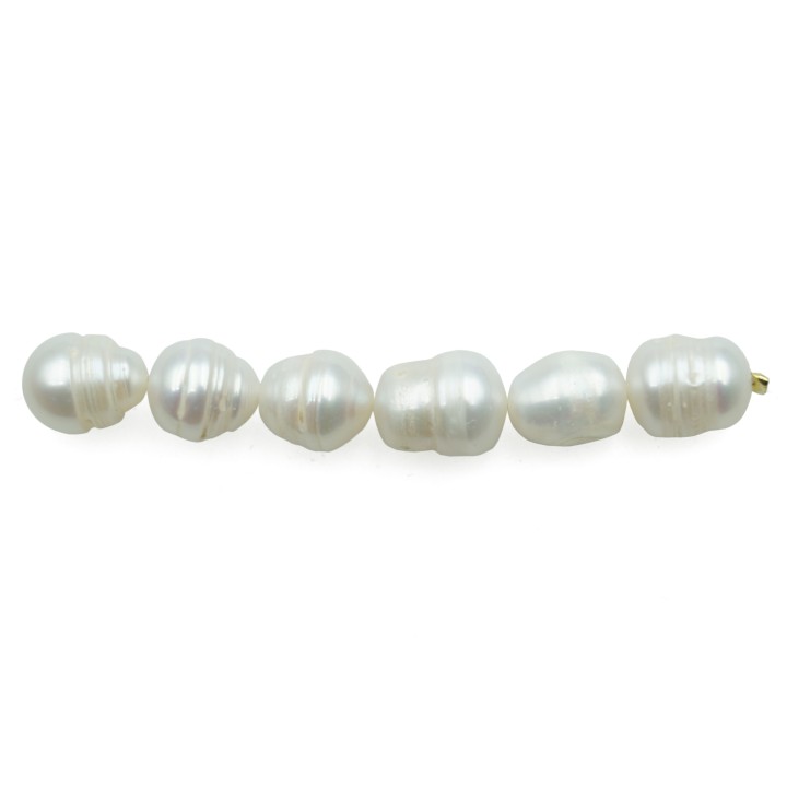 Oval con lagrima 9x8mm y 10x9mm perla de rio para collar pulsera y aretes