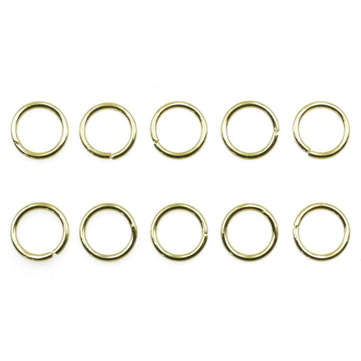 Argolla  7mm De Laton para Collar Y Pulsera Igp