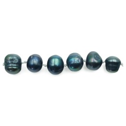 Bola deforme con nudo 11mm y 12mm perla de rio para collar pulsera y aretes