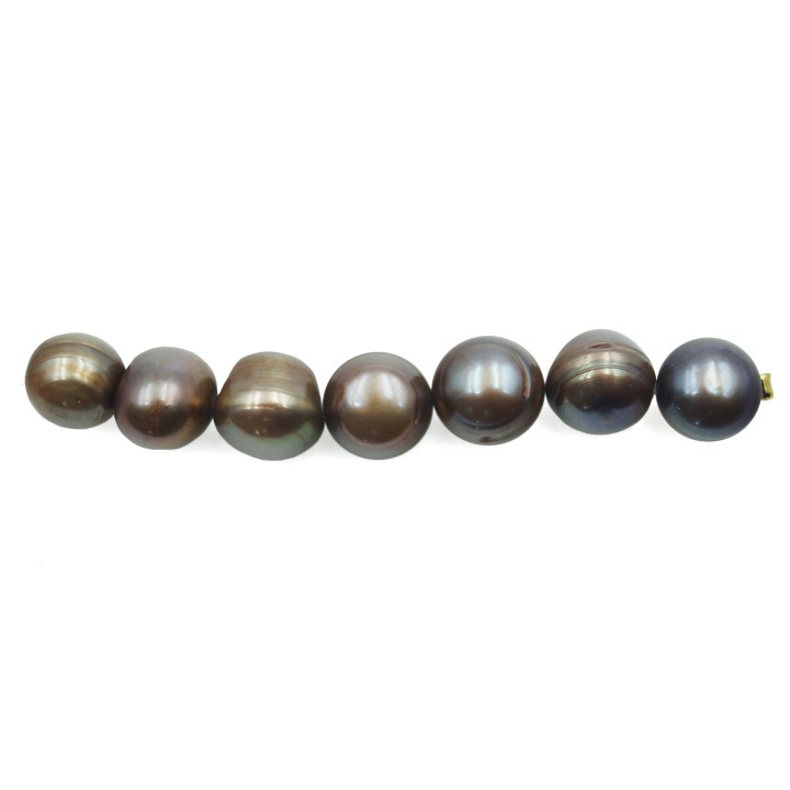 Bola deforme 11mm y 12mm perla de rio para collar pulsera y aretes