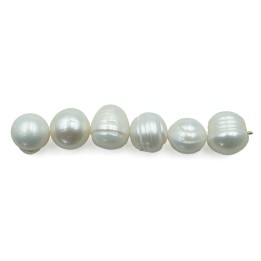 Bola deforme 11mm y 12mm perla de rio para collar pulsera y aretes