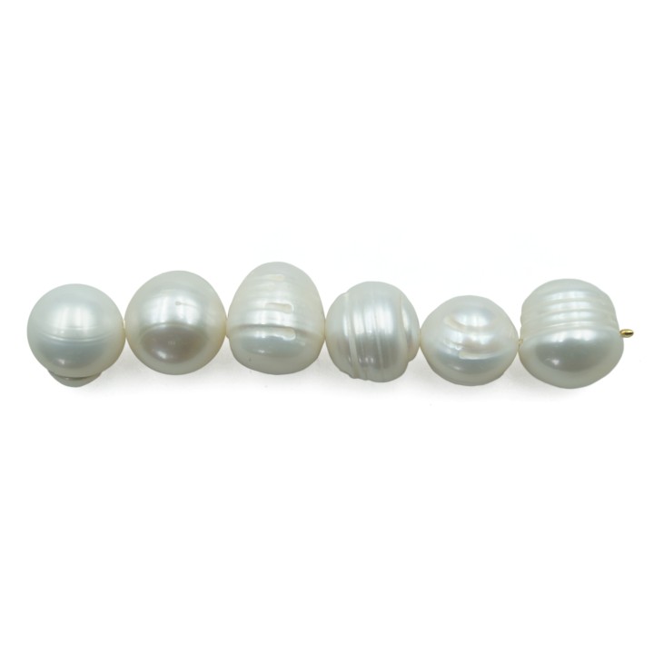Bola deforme 11mm y 12mm perla de rio para collar pulsera y aretes