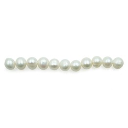 Ovoide perforado 5.5x5mm y 6.5x5mm perla de rio para collar pulsera y aretes
