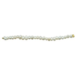 Bola deforme perforada 2mm y 3mm perla de rio para collar pulsera y aretes