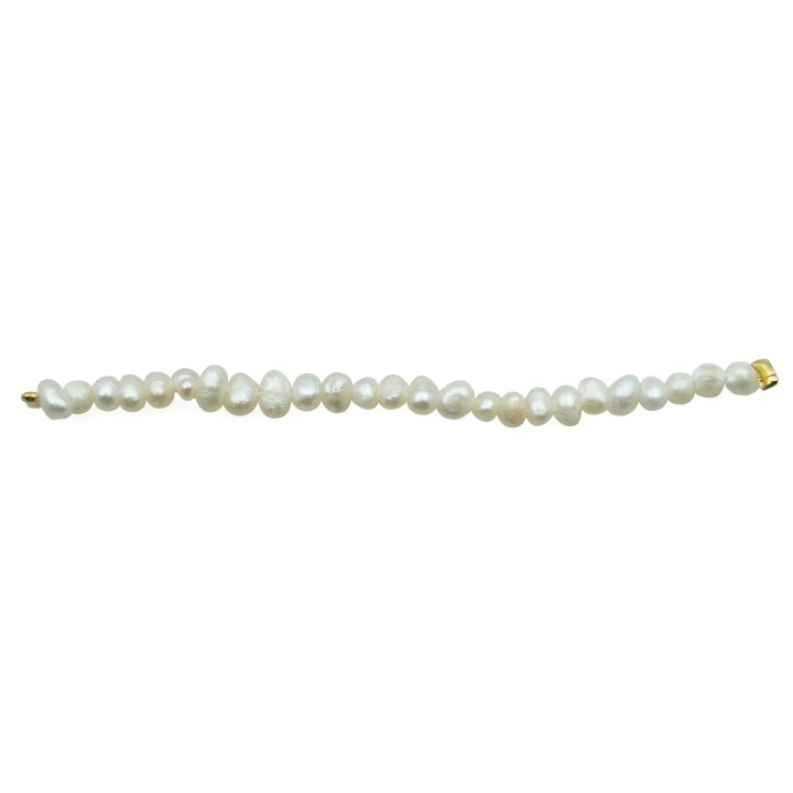 Bola deforme perforada 2mm y 3mm perla de rio para collar pulsera y aretes