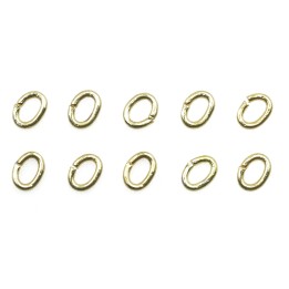 Argolla  4X3mm De Laton para Collar Y Pulsera Igp