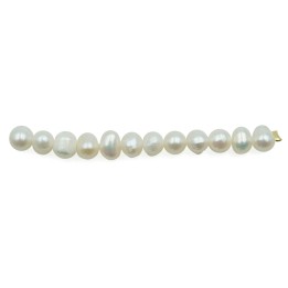 Bola deforme perforada 4mm y 5mm perla de rio para collar pulsera y aretes
