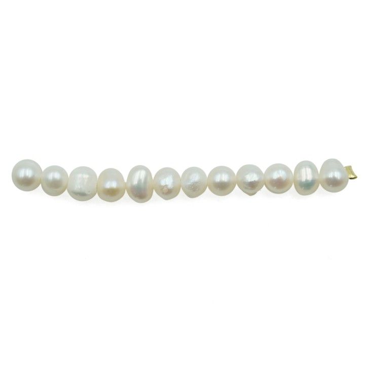 Bola deforme perforada 4mm y 5mm perla de rio para collar pulsera y aretes