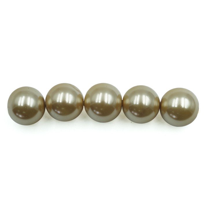 Perla 12mm de vidrio para collar pulsera y aretes