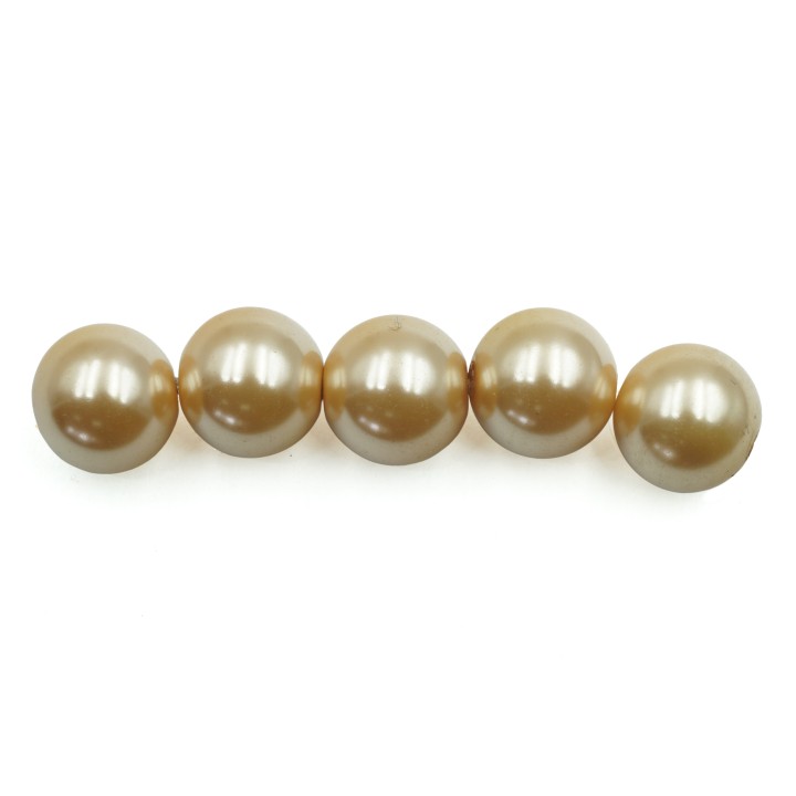 Perla 12mm de vidrio para collar pulsera y aretes